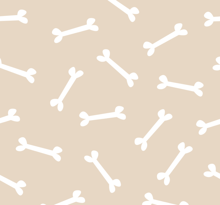 Bones Pattern cute dog wallpaper - TenStickers