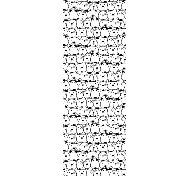 Sketched Felines cats wallpaper - TenStickers