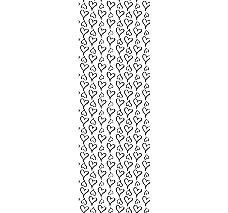 Heart Motif Repeat goemetric wallpaper - TenStickers