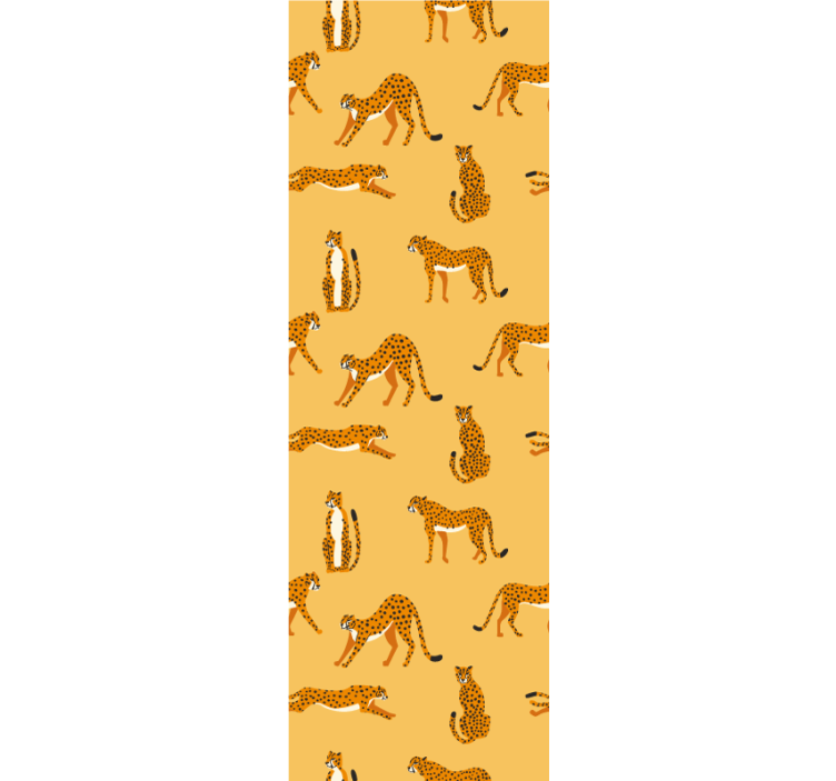 Playful Leopards animals wallpaper - TenStickers