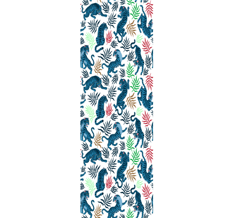 Colorful and dangerous leopards Wallpaper - TenStickers