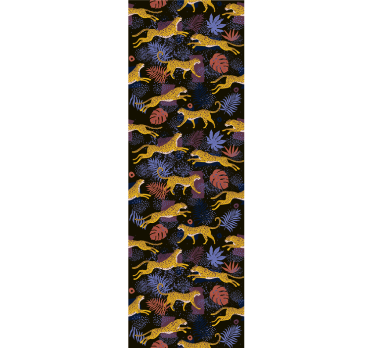 Jungle Fauna Mosaic animals wallpaper - TenStickers