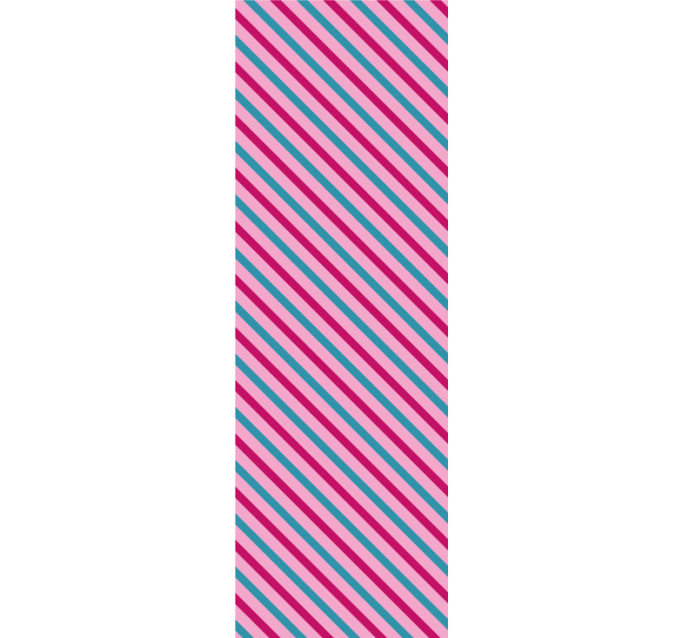 Striped Diagonal wallpaper horizontal stripes - TenStickers