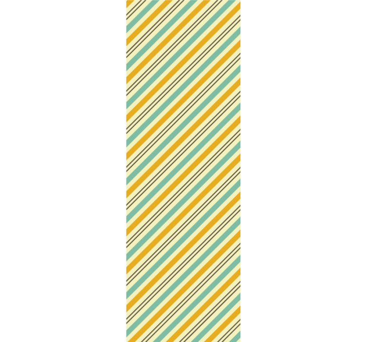 Striped Diagonal Pattern wallpaper horizontal stripes - TenStickers