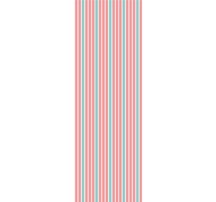 Striped Bedroom Ambiance wallpaper horizontal stripes - TenStickers