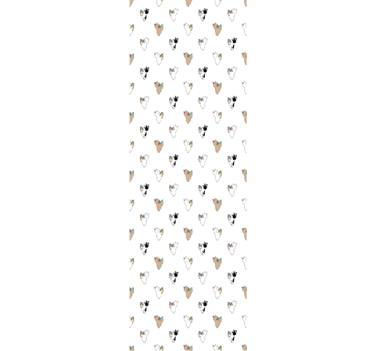 Canine Silhouette cute dog wallpaper - TenStickers