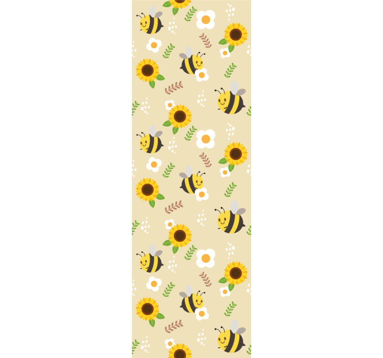 Vintage sunflowers with style Flowery Wallpaper - TenStickers