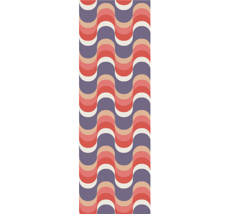 Rhythmic Wave Pattern polka dots wallpaper - TenStickers
