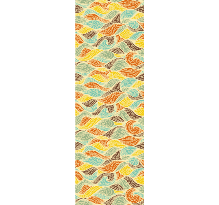 Swirling Motifs abstract wallpaper - TenStickers