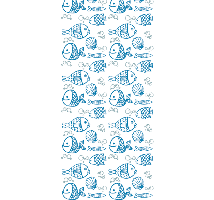 Aquatic Friends fishes wallpaper - TenStickers