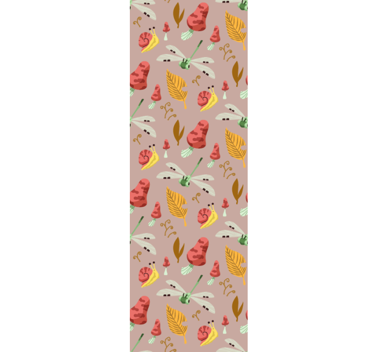 Fanciful Nature Motifs art wallpaper - TenStickers