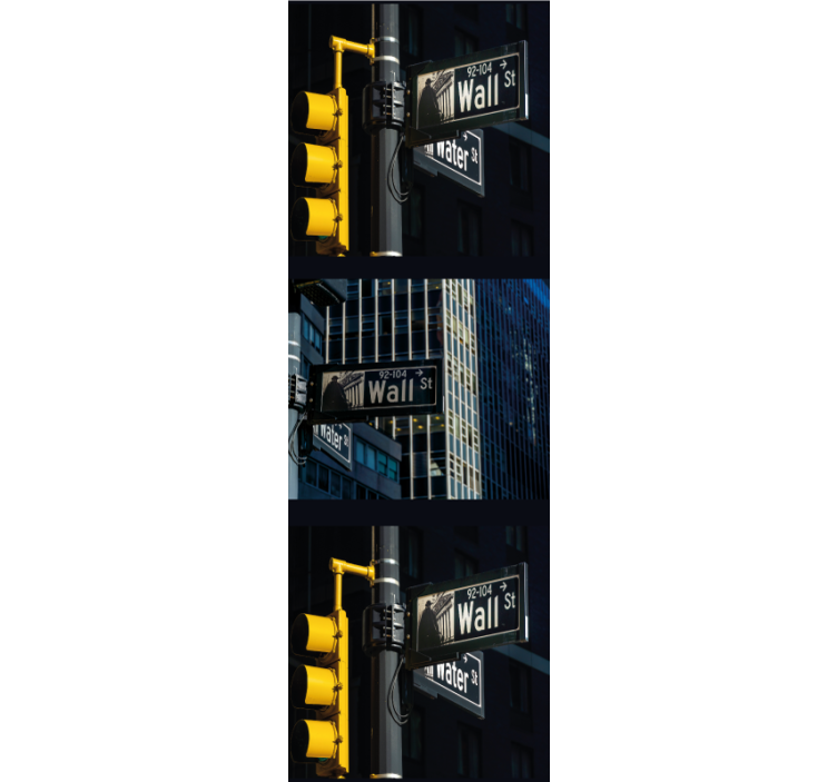 Urban Intersection city wallpaper - TenStickers