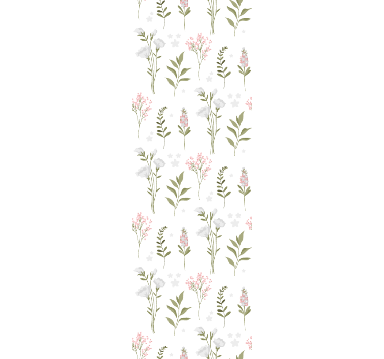 Floral Elegance Pattern flowers wallpaper - TenStickers