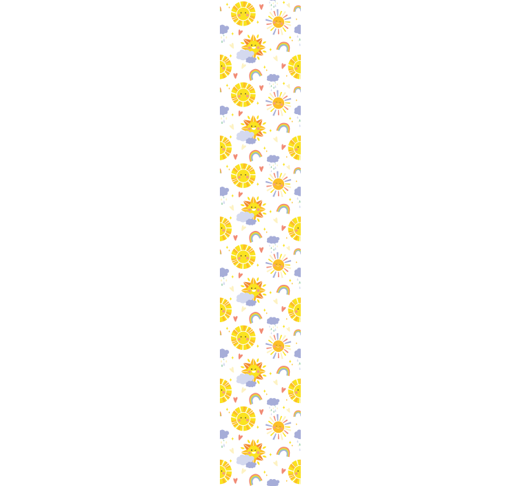 Cheerful Sunshines nursery room wallpaper - TenStickers