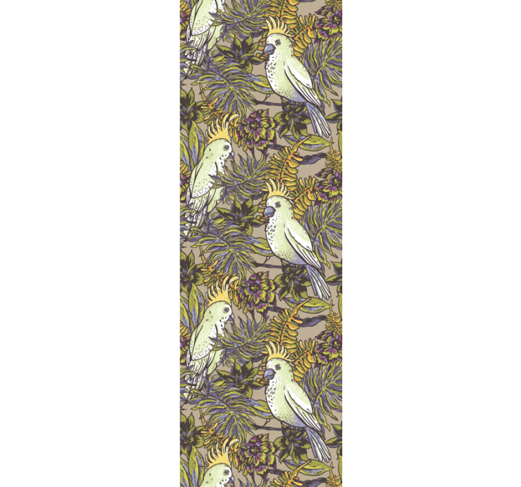 Tropical Bird Patterns animals wallpaper - TenStickers