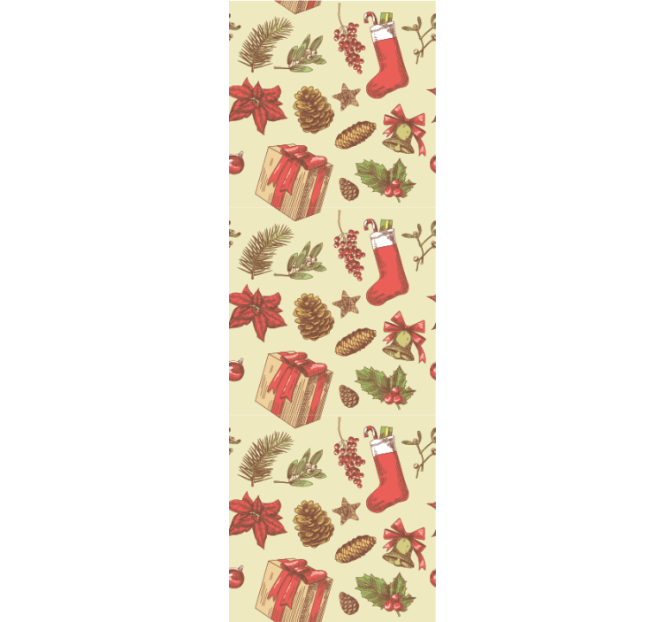 Festive Yuletide Design holiday christmas wallpaper - TenStickers