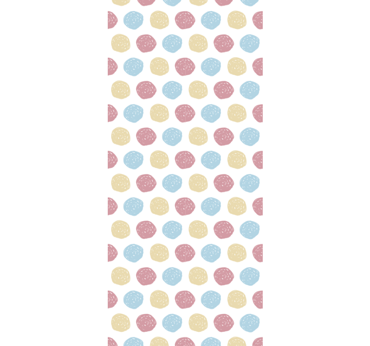 Polka Dotted Motif polka dots wallpaper - TenStickers