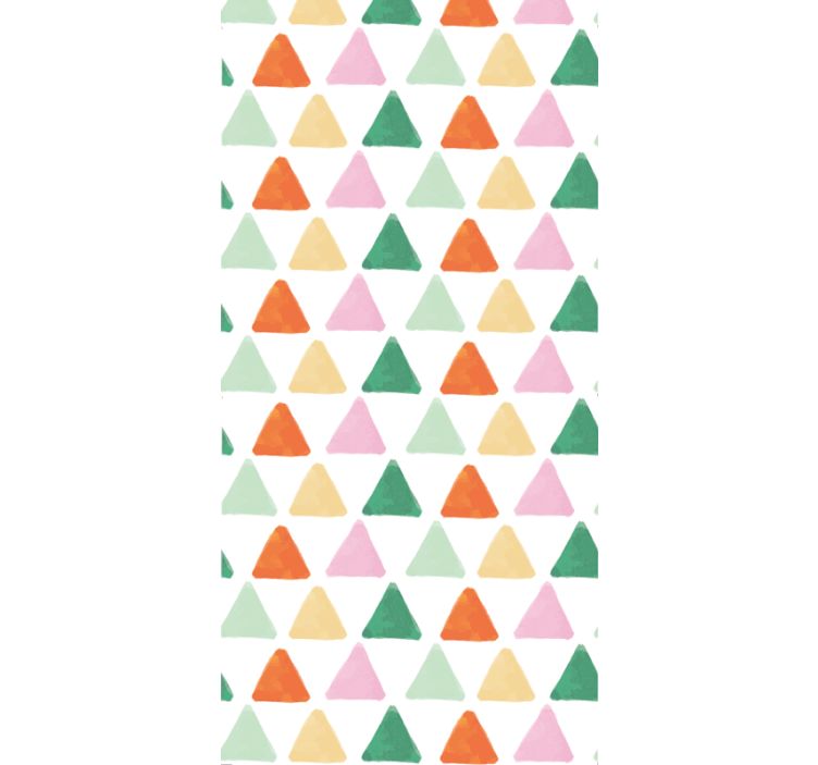 Colorful Triangular Pattern wallpaper geometric - TenStickers