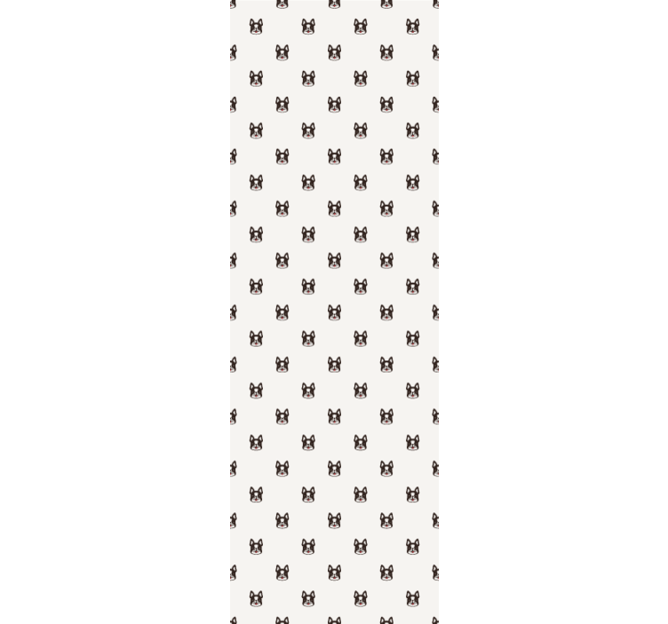 French bulldog pattern Childrens Wallpaper - TenStickers