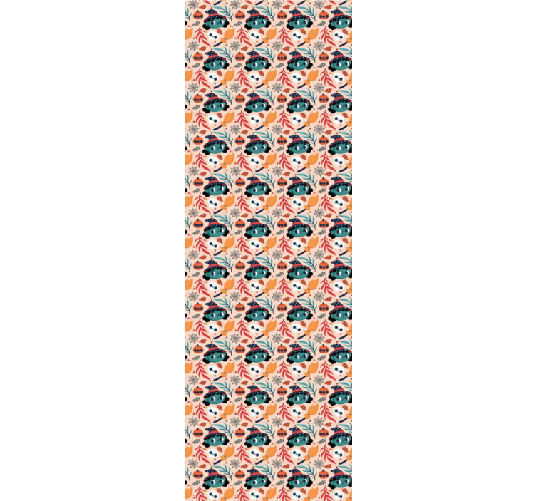 Autumn Festivity cute halloween wallpaper - TenStickers