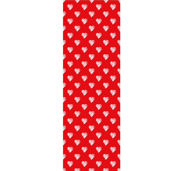 Heart Pattern Design ornamental wallpaper - TenStickers