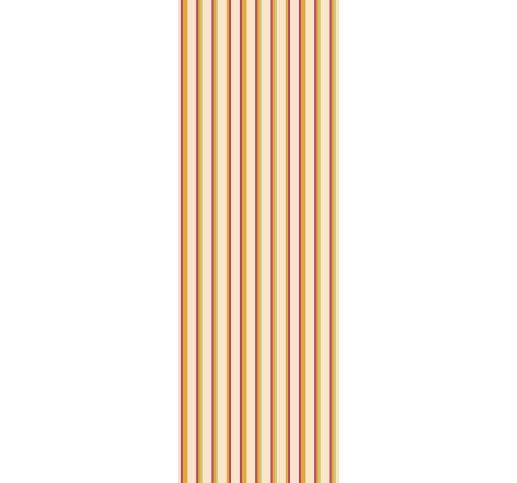 Retro pastel striped pattern Striped Wallpaper - TenStickers