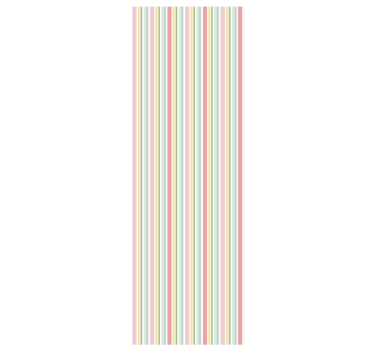 Pastel Stripe Harmony wallpaper horizontal stripes - TenStickers