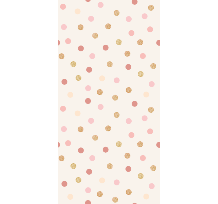 Beige spot pattern nursery room wallpaper - TenStickers