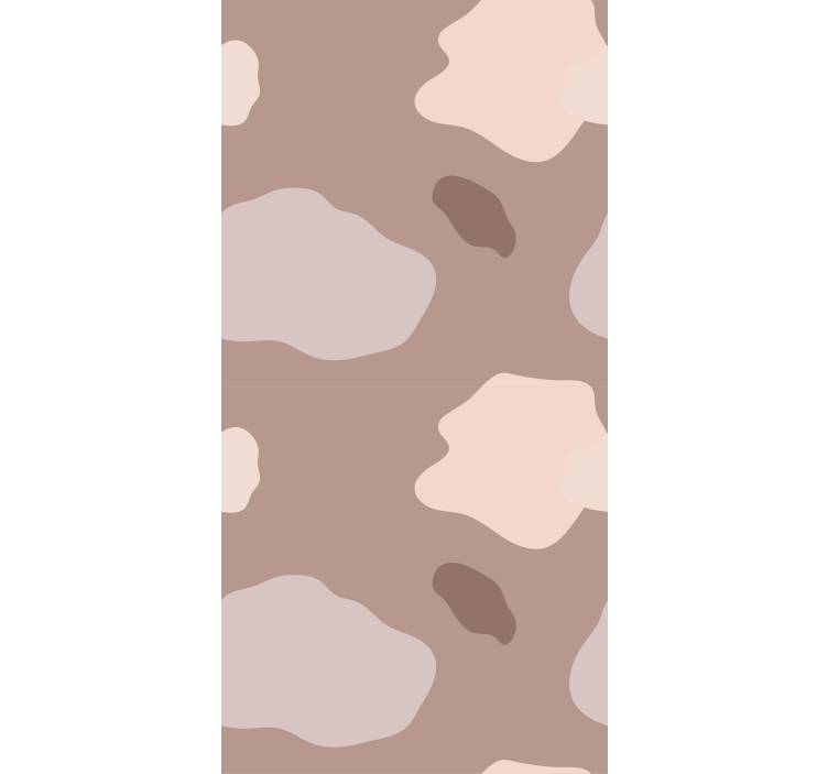 Abstract Cloud Motif wall paper in bedroom - TenStickers