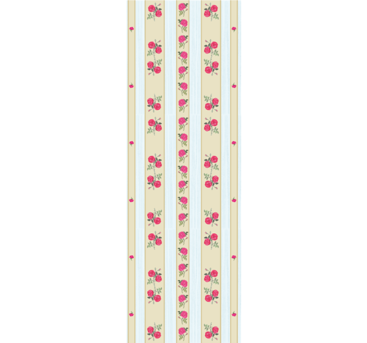 Floral Striped Elegance wallpaper striped - TenStickers