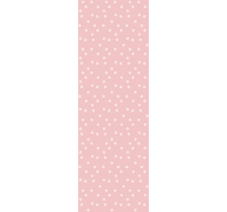 Pastel pink and white dots Spotty Wallpaper - TenStickers