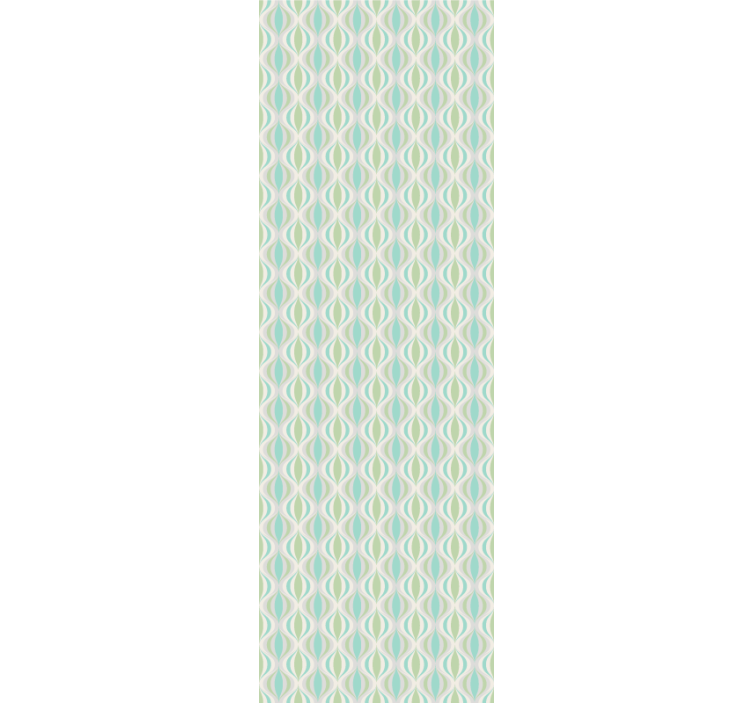 Light colors 70s' pattern vintage wallpaper - TenStickers