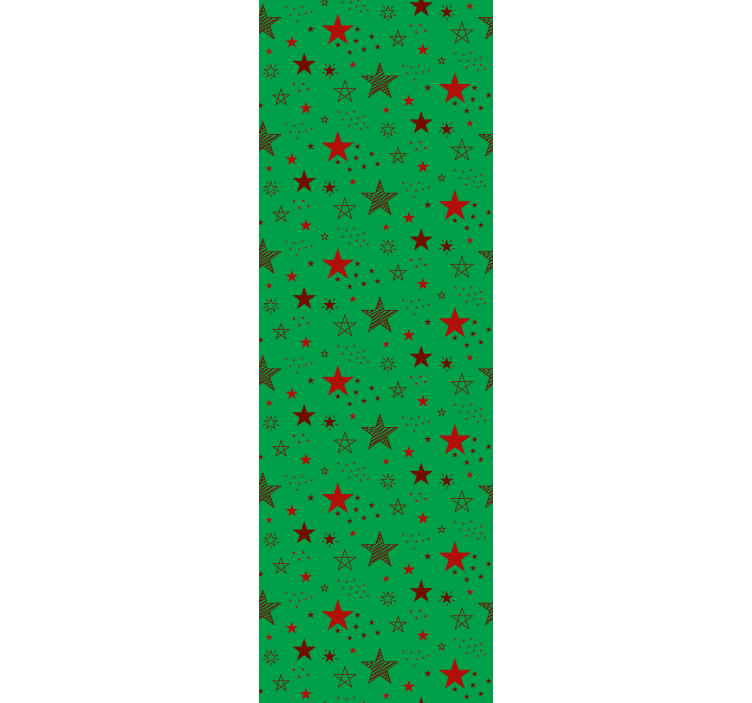 Festive Star Pattern holiday christmas wallpaper - TenStickers