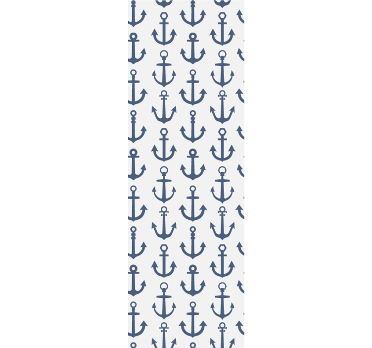 Hampton Style anchor set abstract wallpaper - TenStickers