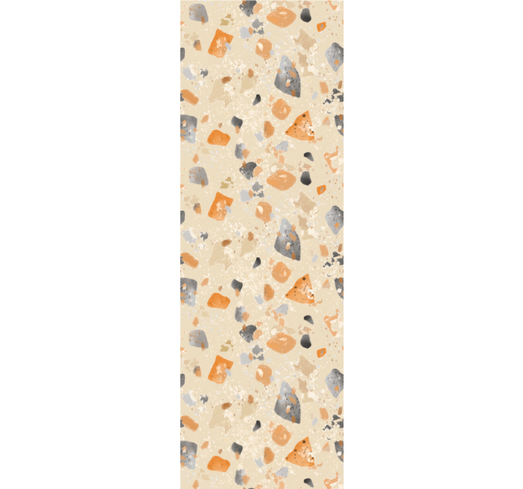 Monochromatic terrazzo pattern wallpaper - TenStickers
