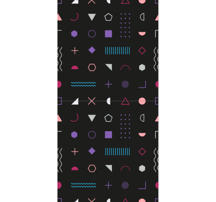 Colorful Shapes wallpaper geometric - TenStickers