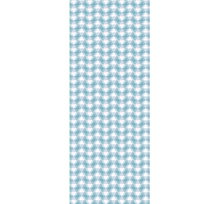 Nordic style with blue pattern wallpaper - TenStickers