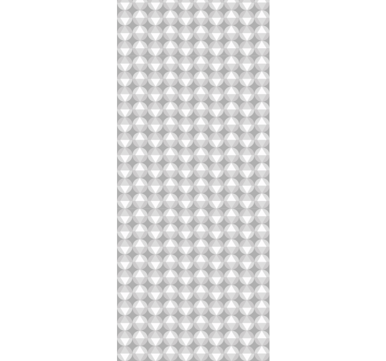 Gray Circular Pattern goemetric wallpaper - TenStickers