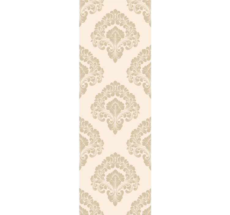 French Provincial golden floral style wallpaper - TenStickers