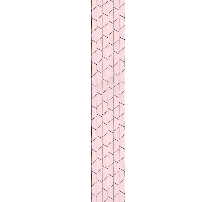 Kawaii style pink diagonal tile Wallpaper - TenStickers