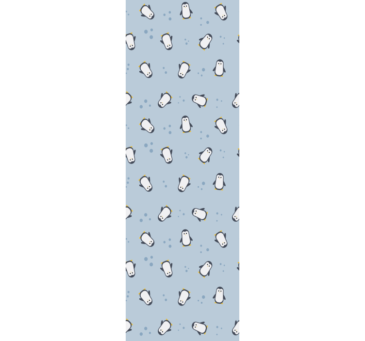 Seamless penguin pattern children's wallpaper - TenStickers