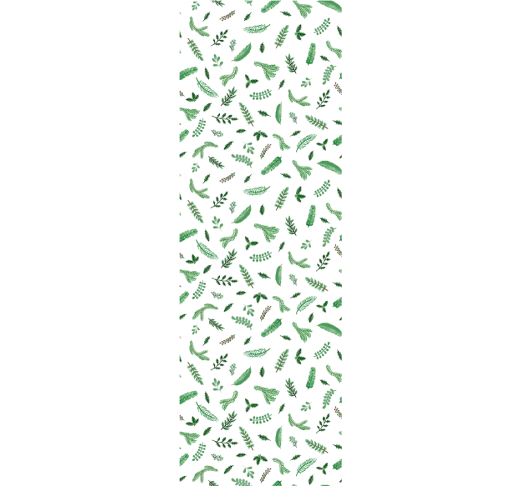 Festive Leaf Patterns holiday christmas wallpaper - TenStickers