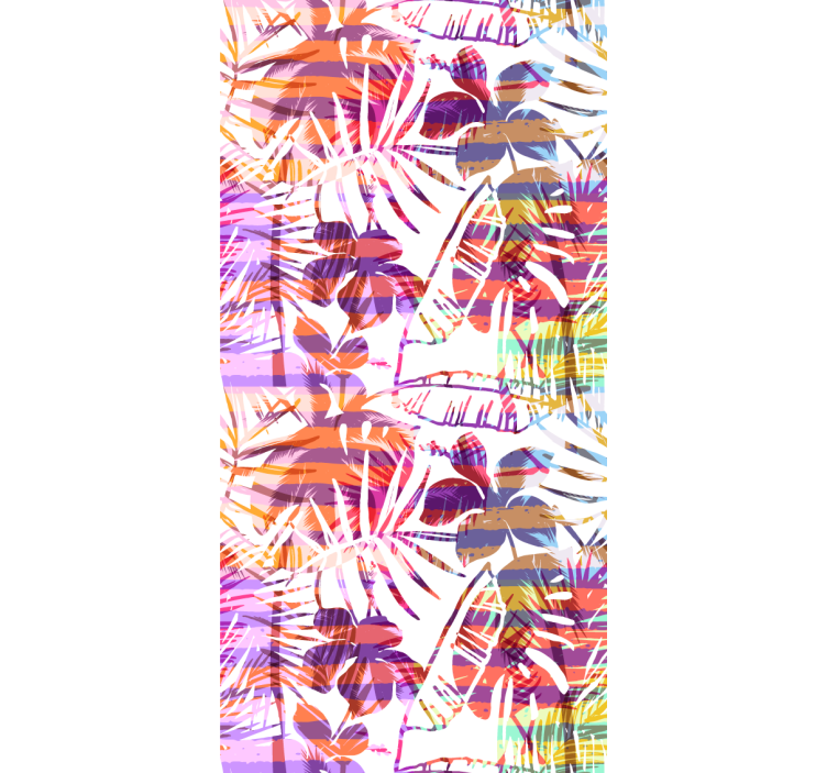 Vibrant Floral Patterns flowers wallpaper - TenStickers