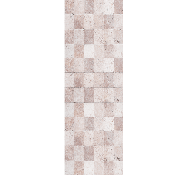 Japandi stone bricks pattern Wallpaper - TenStickers