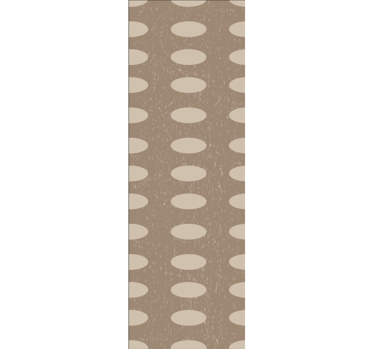 Geometric brown circle pattern spotty wallpaper - TenStickers