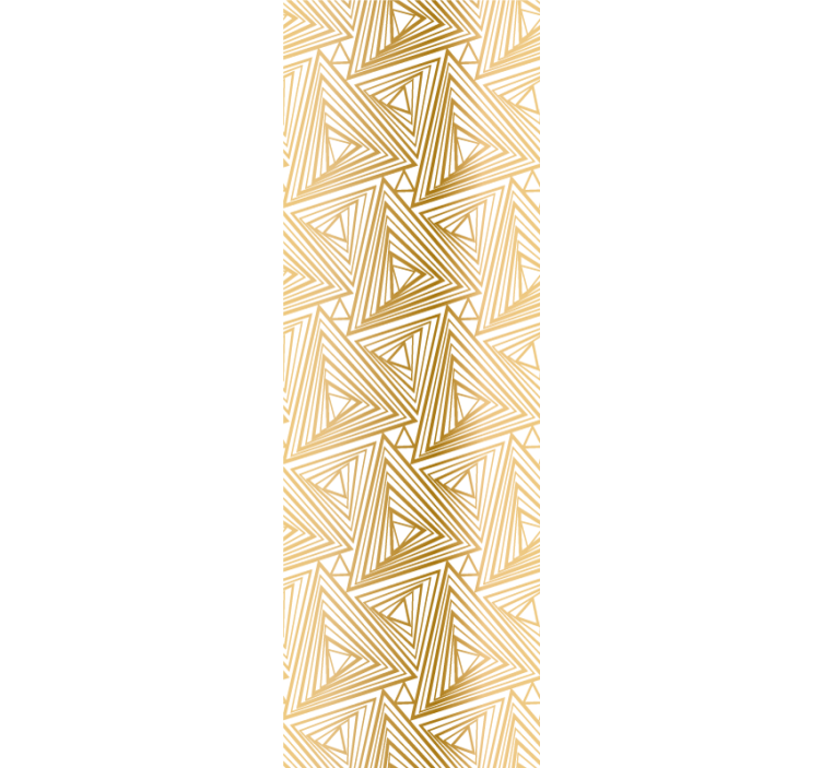 Golden pattern triangles wallpaper - TenStickers