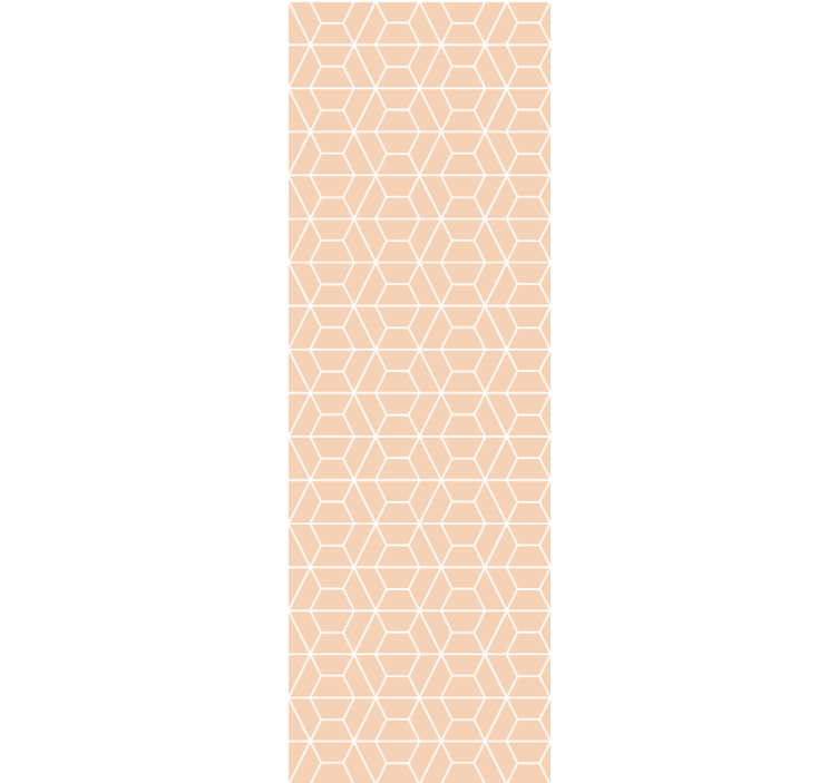 Honeycomb pattern entrance wallpaper - TenStickers