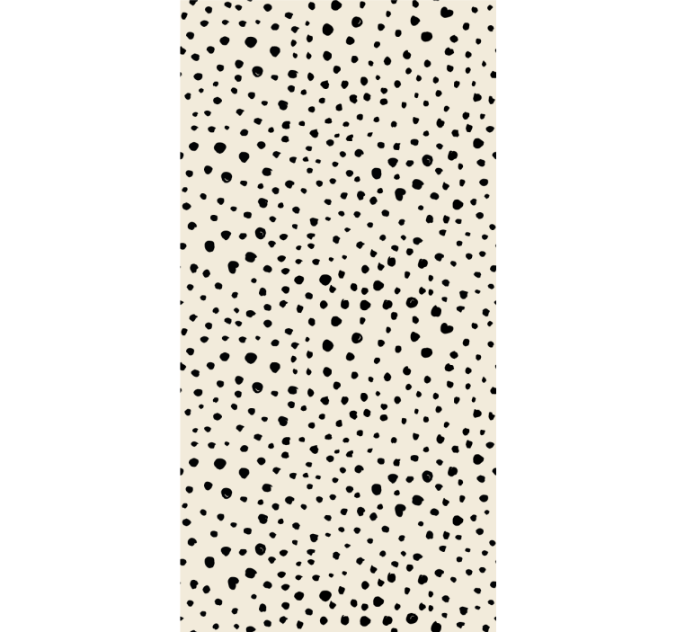 Black Dot Pattern polka dots wallpaper - TenStickers