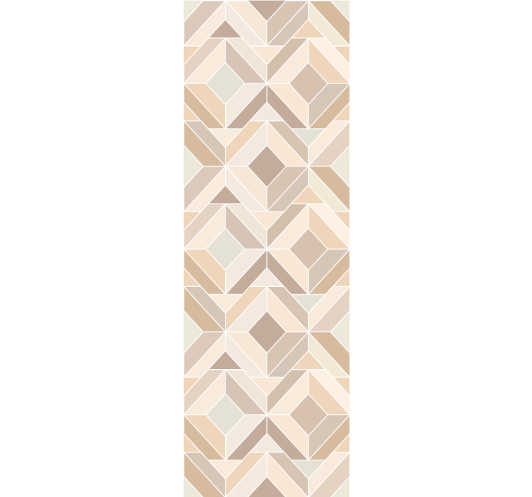 Beige layered shapes goemetric wallpaper - TenStickers