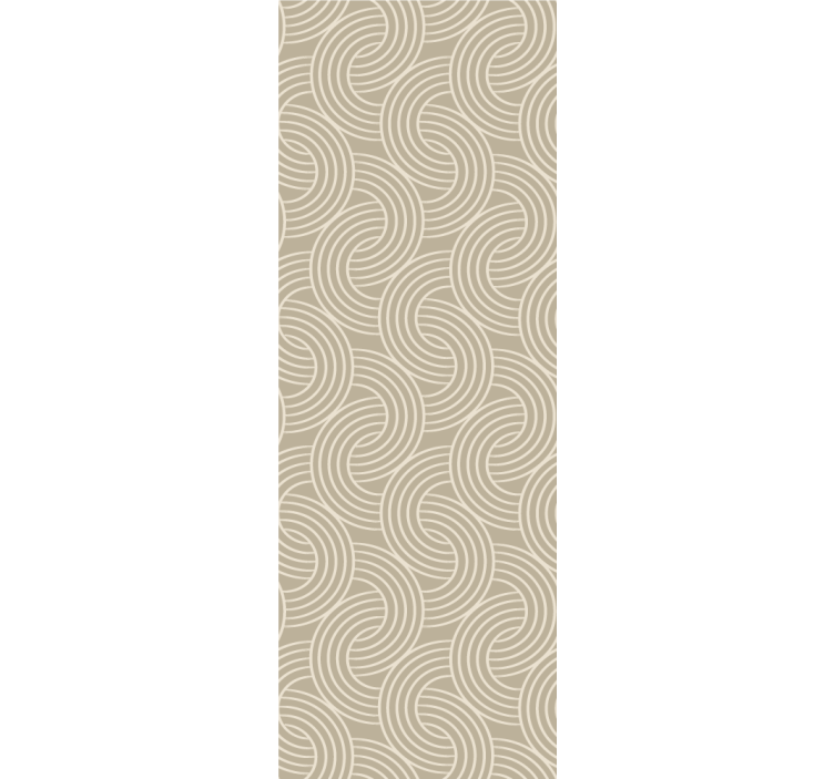 Scandinavian beige pattern wallpaper - TenStickers